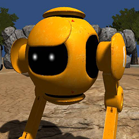 The Lost Probe cover artwork showing the robot character