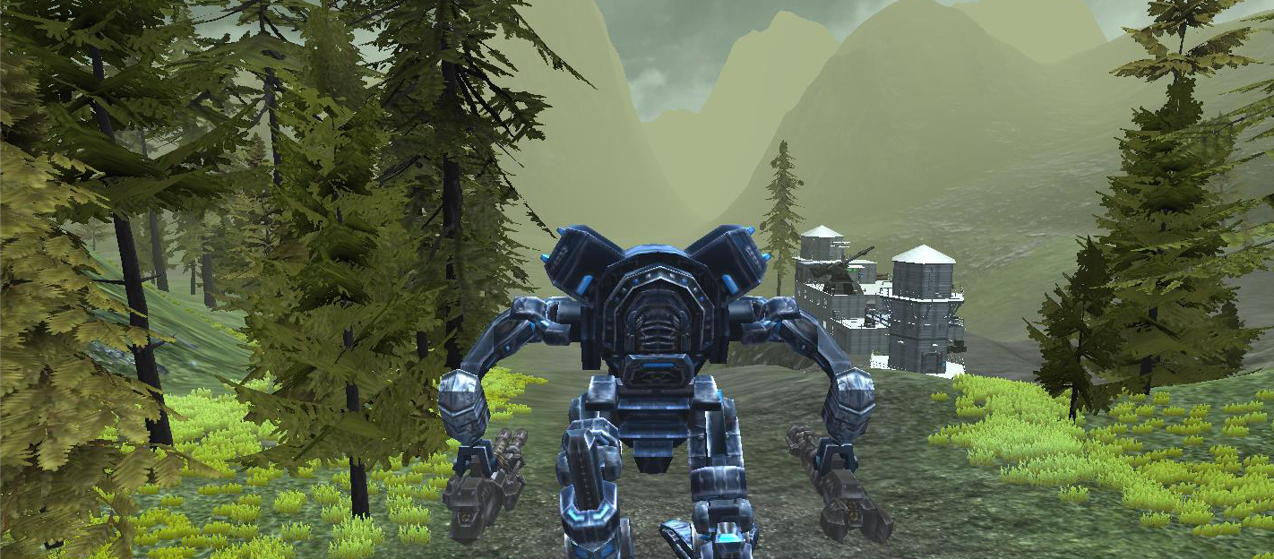 Osiris environment screenshot showing terrain and rocks