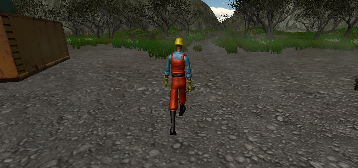Osiris environment screenshot showing the green forest section